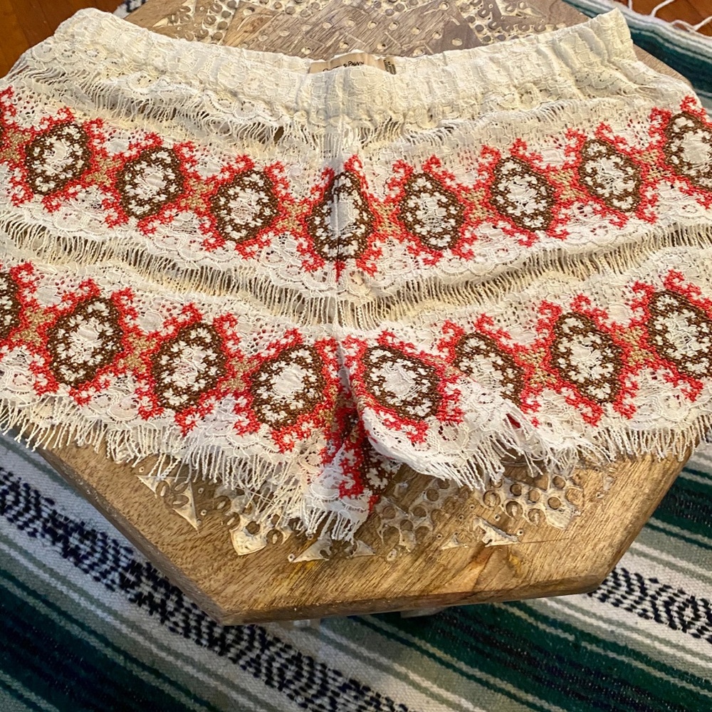 Boho beach shorts size M